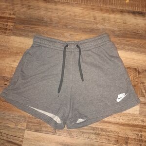 womens xs nike grey shorts drawstring waist